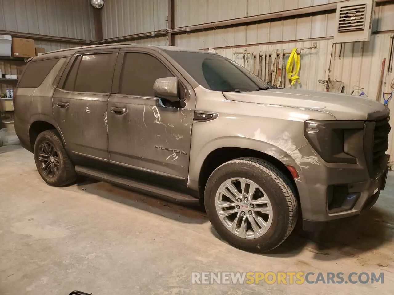 4 fotografías del automóvil dañado 1GKS1BKD3MR185989 GMC YUKON 2021