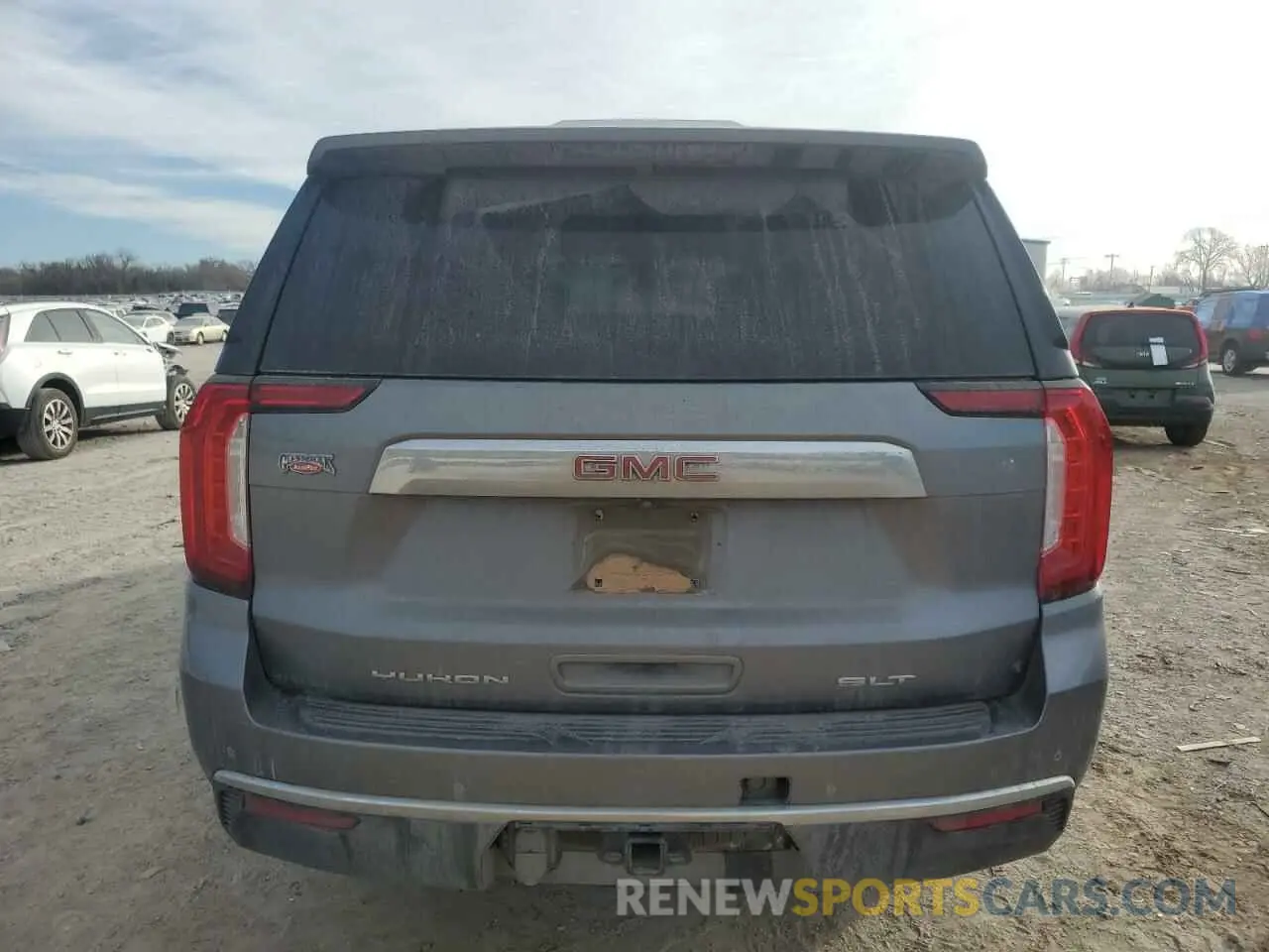 6 fotografías del automóvil dañado 1GKS1GKD6MR408992 GMC YUKON 2021