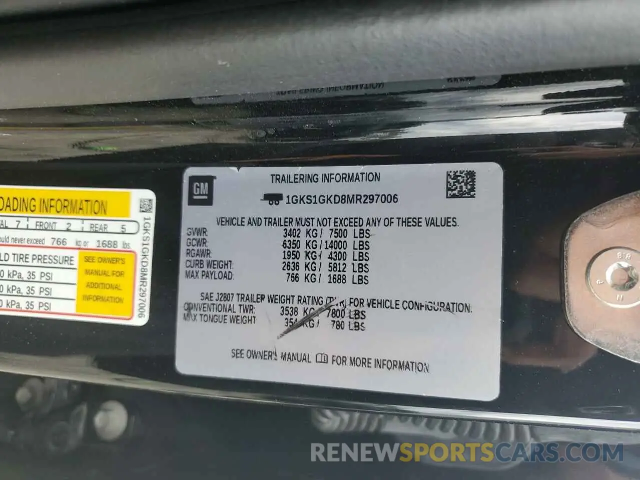 14 fotografías del automóvil dañado 1GKS1GKD8MR297006 GMC YUKON 2021
