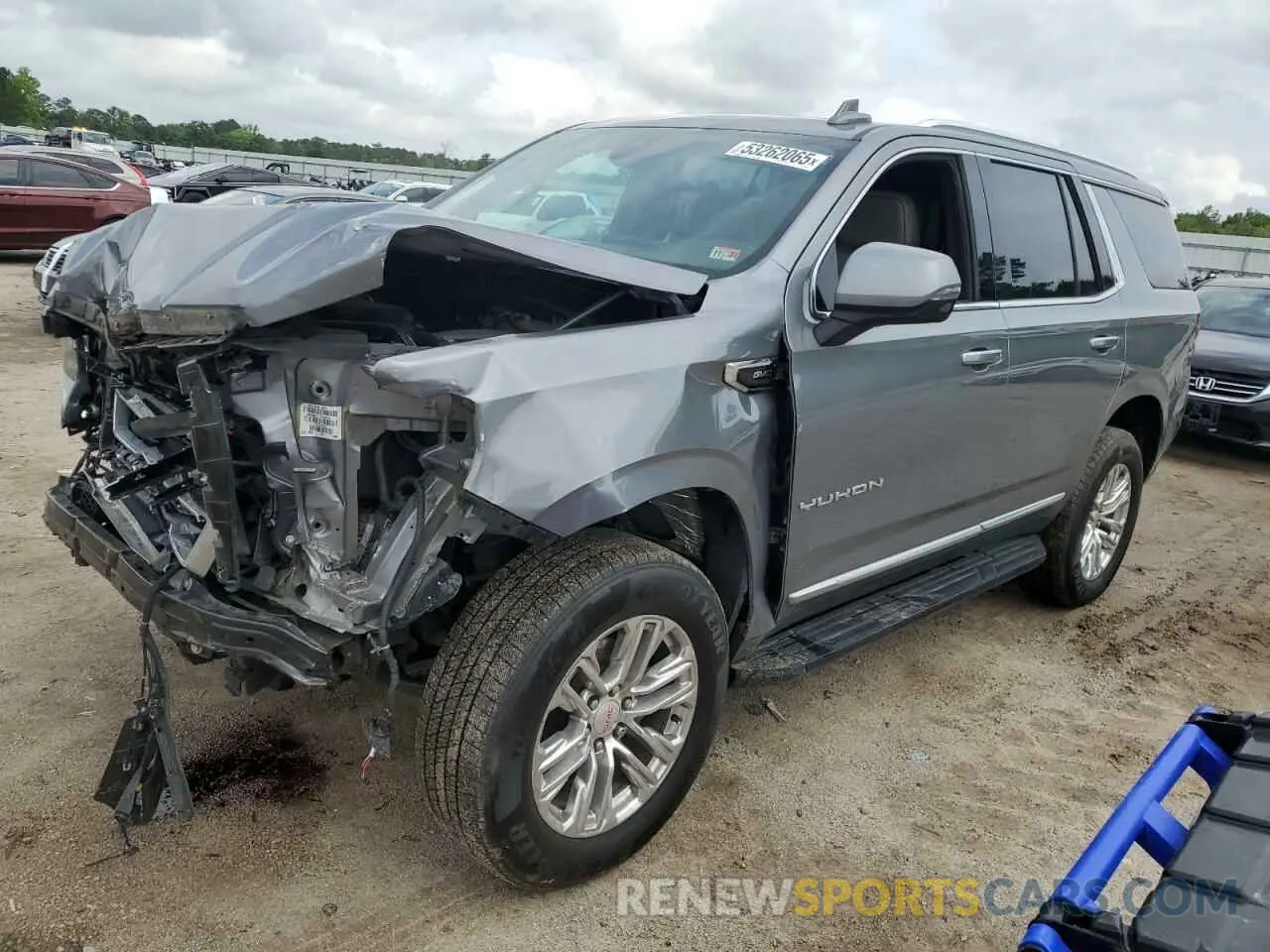 1 fotografías del automóvil dañado 1GKS2BKD7MR118891 GMC YUKON 2021