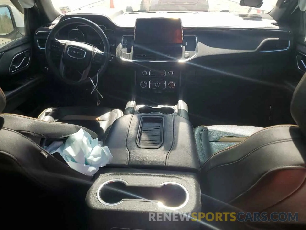 8 fotografías del automóvil dañado 1GKS2CKD0MR480616 GMC YUKON 2021