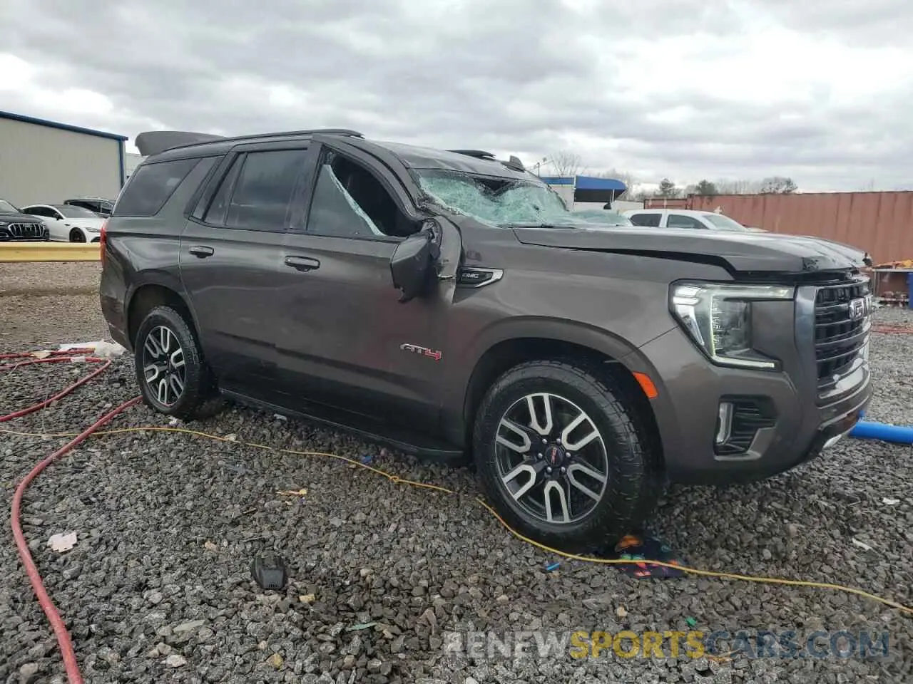 4 fotografías del automóvil dañado 1GKS2CKD8MR299277 GMC YUKON 2021