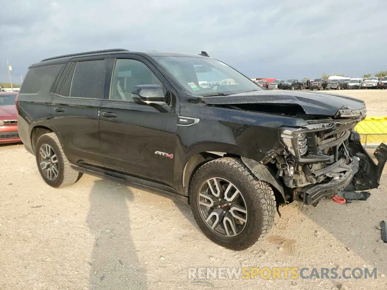 4 fotografías del automóvil dañado 1GKS2CKDXMR417491 GMC YUKON 2021