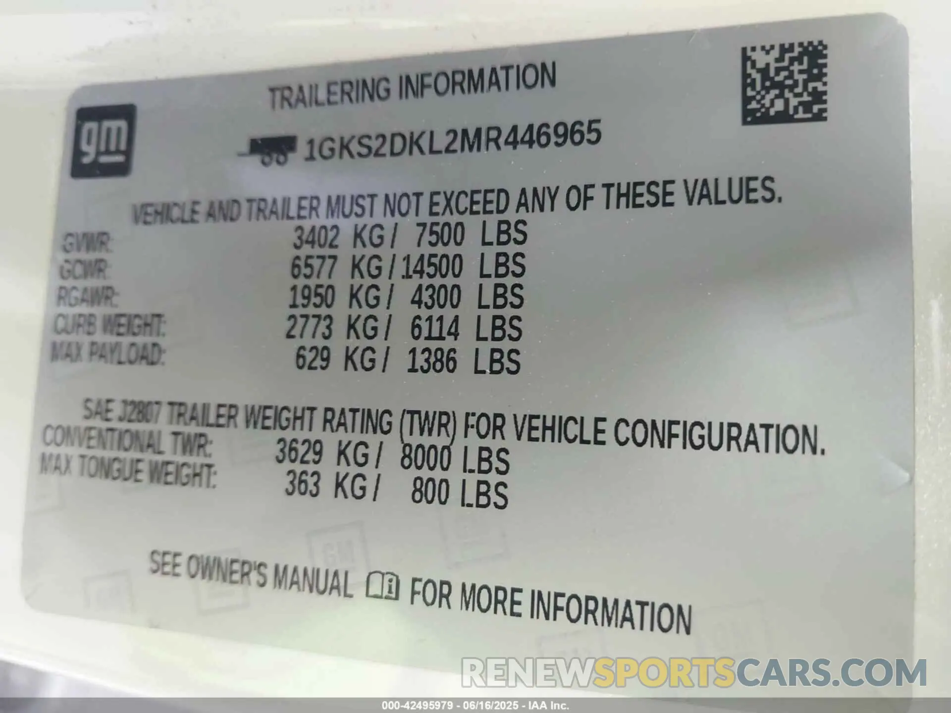 9 fotografías del automóvil dañado 1GKS2DKL2MR446965 GMC YUKON 2021