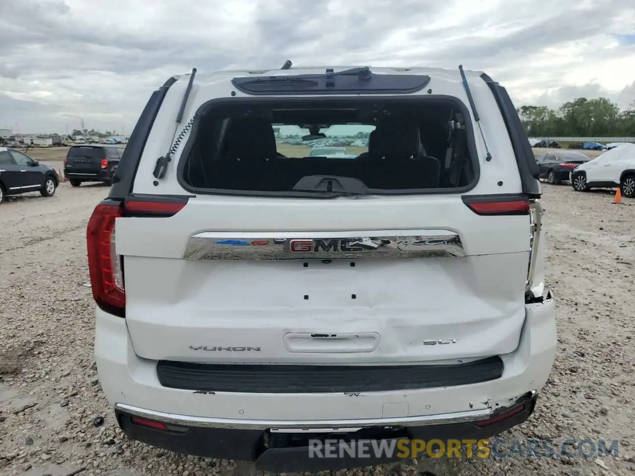 6 fotografías del automóvil dañado 1GKS2GKD6MR429631 GMC YUKON 2021