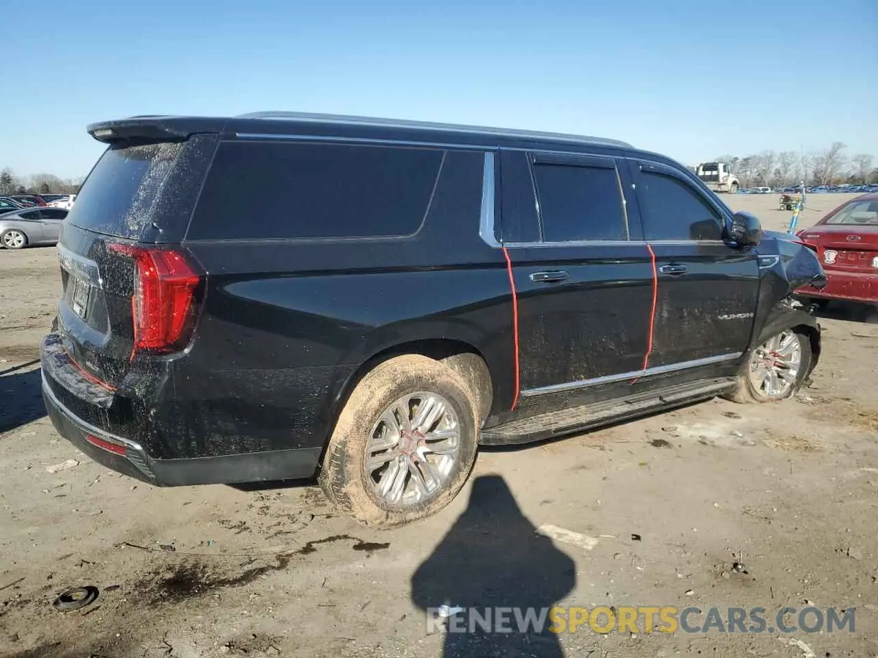3 fotografías del automóvil dañado 1GKS2GKD6MR477825 GMC YUKON 2021