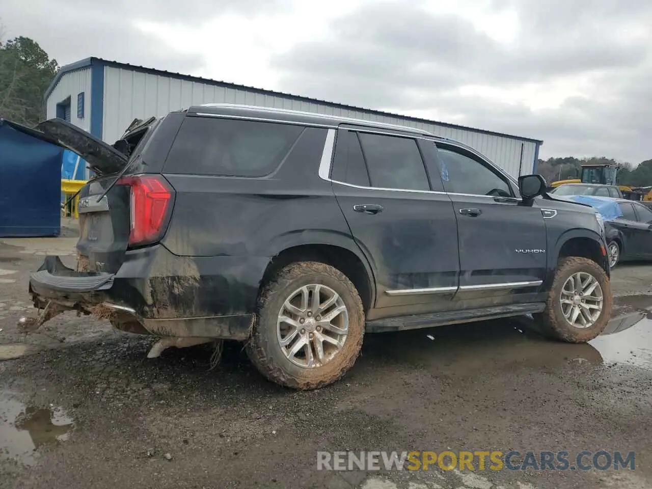 3 fotografías del automóvil dañado 1GKS2BKD4NR350432 GMC YUKON 2022