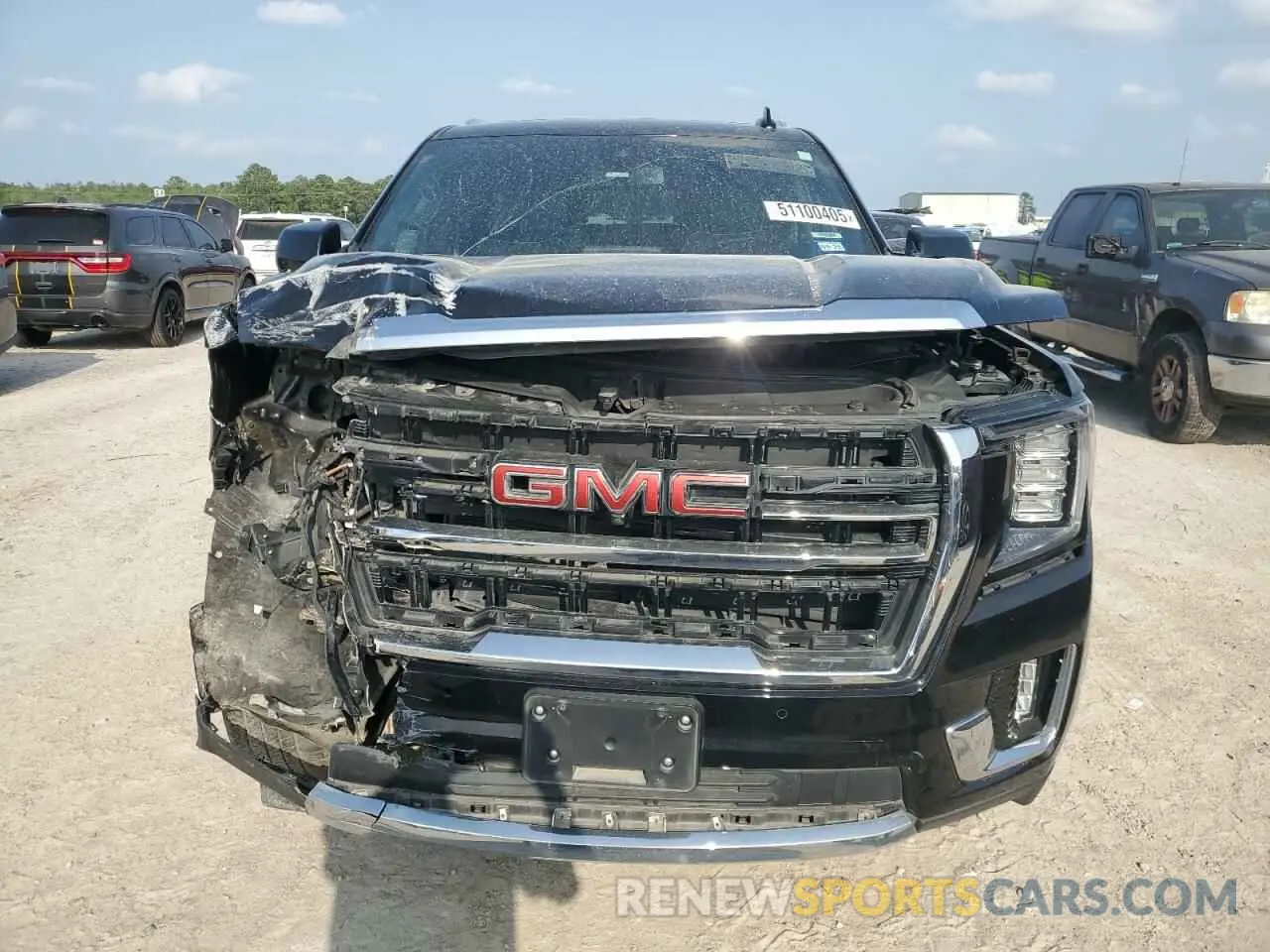5 fotografías del automóvil dañado 1GKS2GKDXNR209507 GMC YUKON 2022