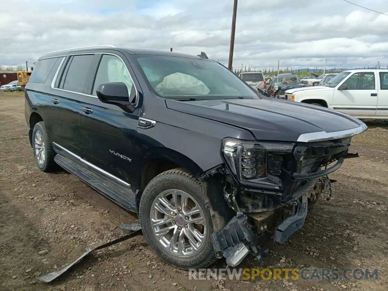 4 fotografías del automóvil dañado 1GKS2GKD2PR157079 GMC YUKON 2023