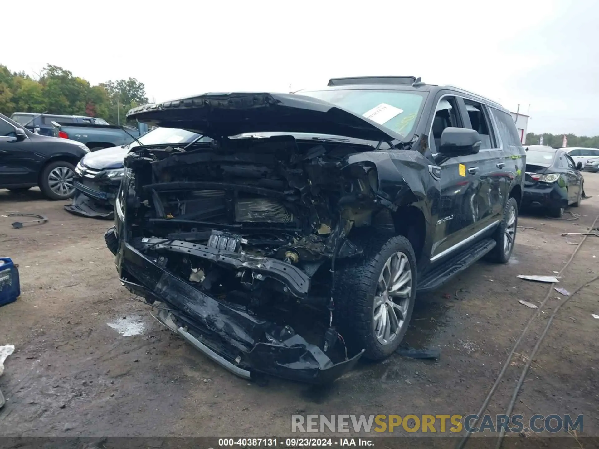2 fotografías del automóvil dañado 1GKS2JKLXMR357630 GMC YUKON XL 2021