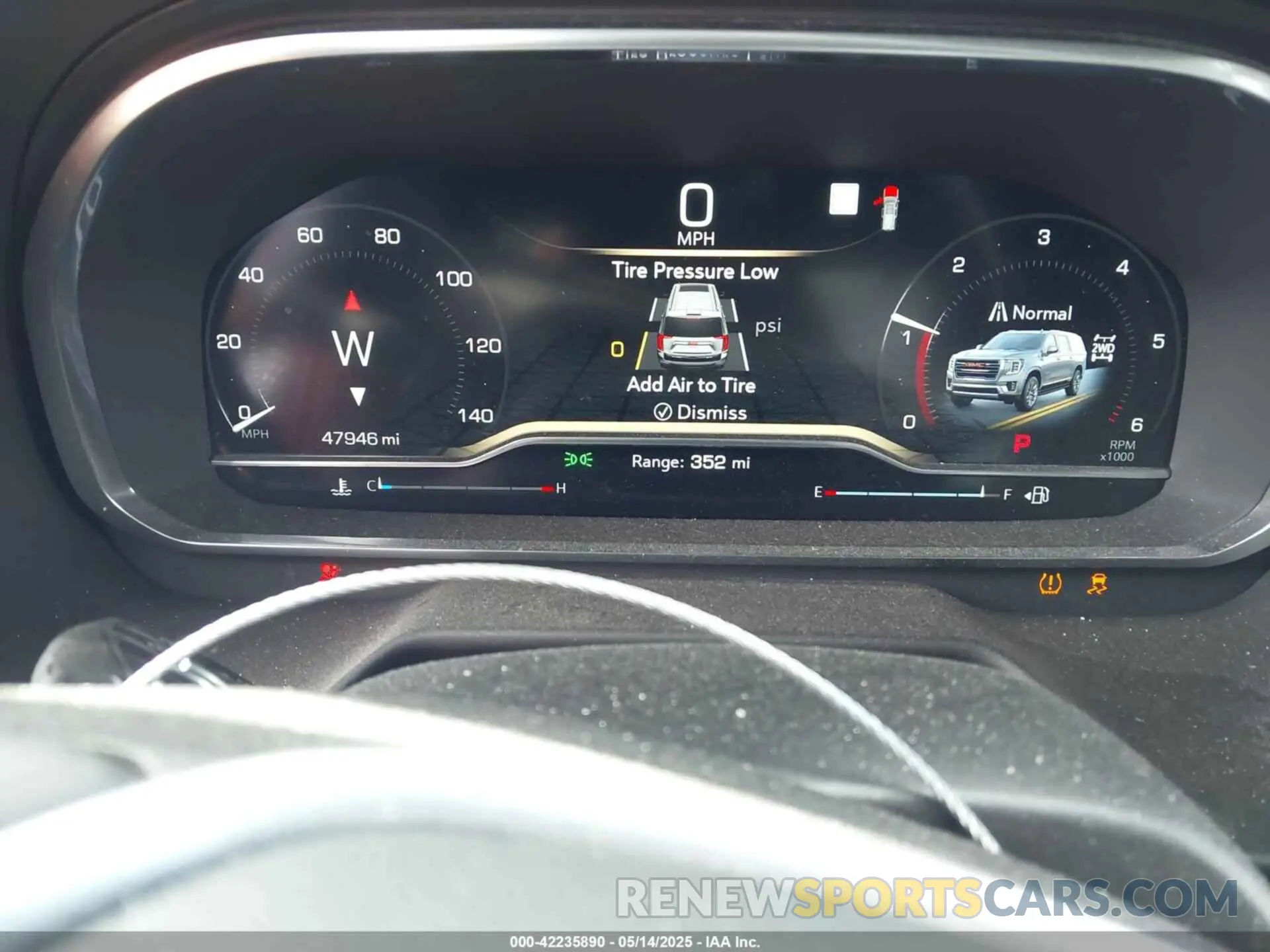 7 fotografías del automóvil dañado 1GKS2GKD2NR217214 GMC YUKON XL 2022