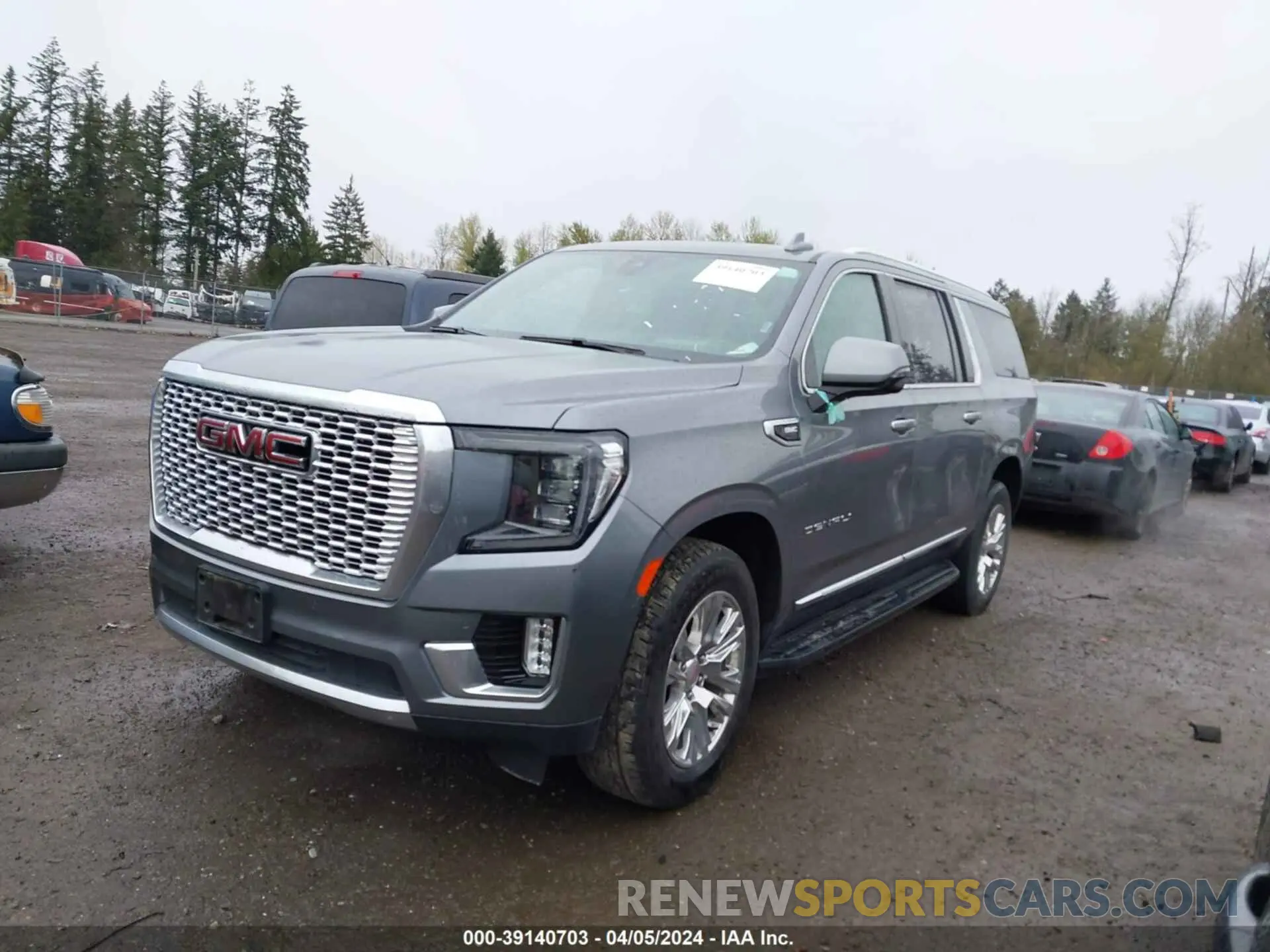 2 fotografías del automóvil dañado 1GKS2JKL1NR208671 GMC YUKON XL 2022
