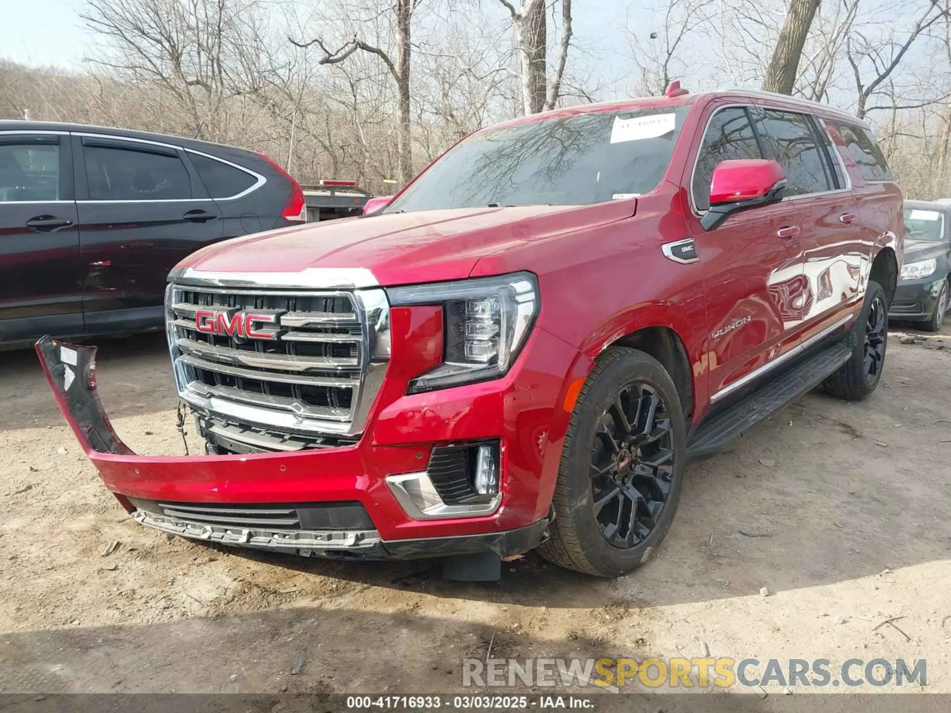 2 fotografías del automóvil dañado 1GKS2GKDXPR314163 GMC YUKON XL 2023