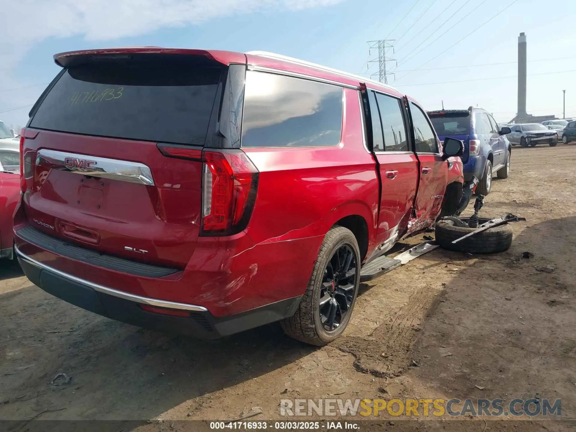 4 fotografías del automóvil dañado 1GKS2GKDXPR314163 GMC YUKON XL 2023