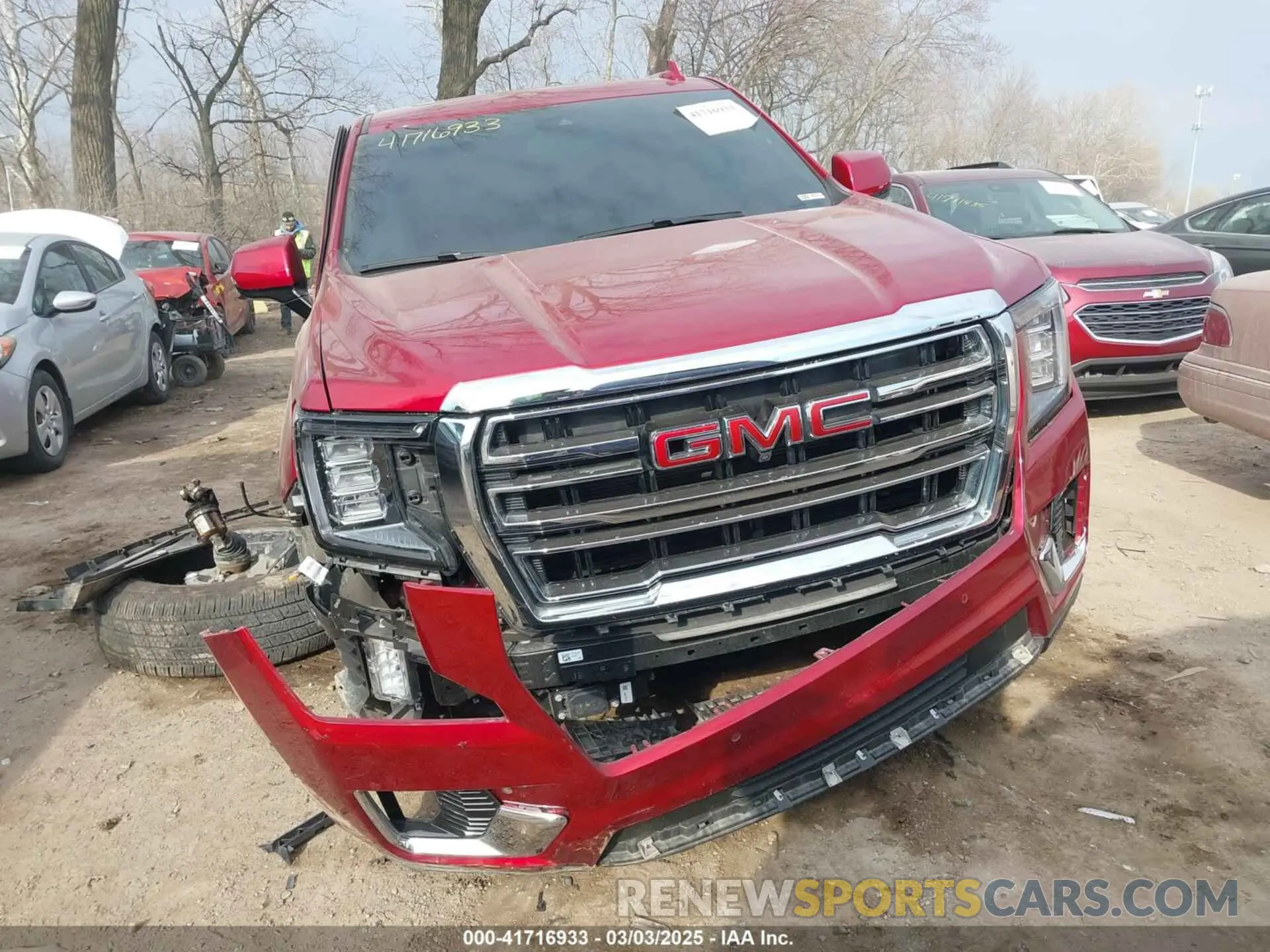 6 fotografías del automóvil dañado 1GKS2GKDXPR314163 GMC YUKON XL 2023