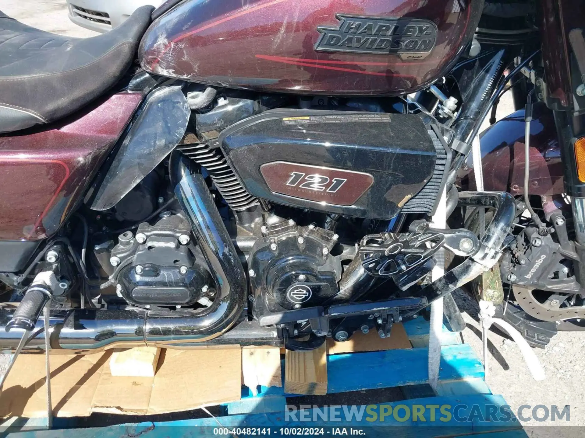 8 fotografías del automóvil dañado 1HD1PX612RB951485 HARLEY-DAVIDSON FLHXSE 2024