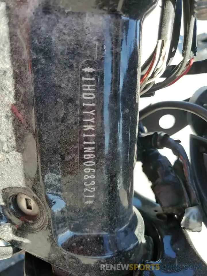 8 fotografías del automóvil dañado 1HD1YYK11NB068321 HARLEY-DAVIDSON FXBBS 2022