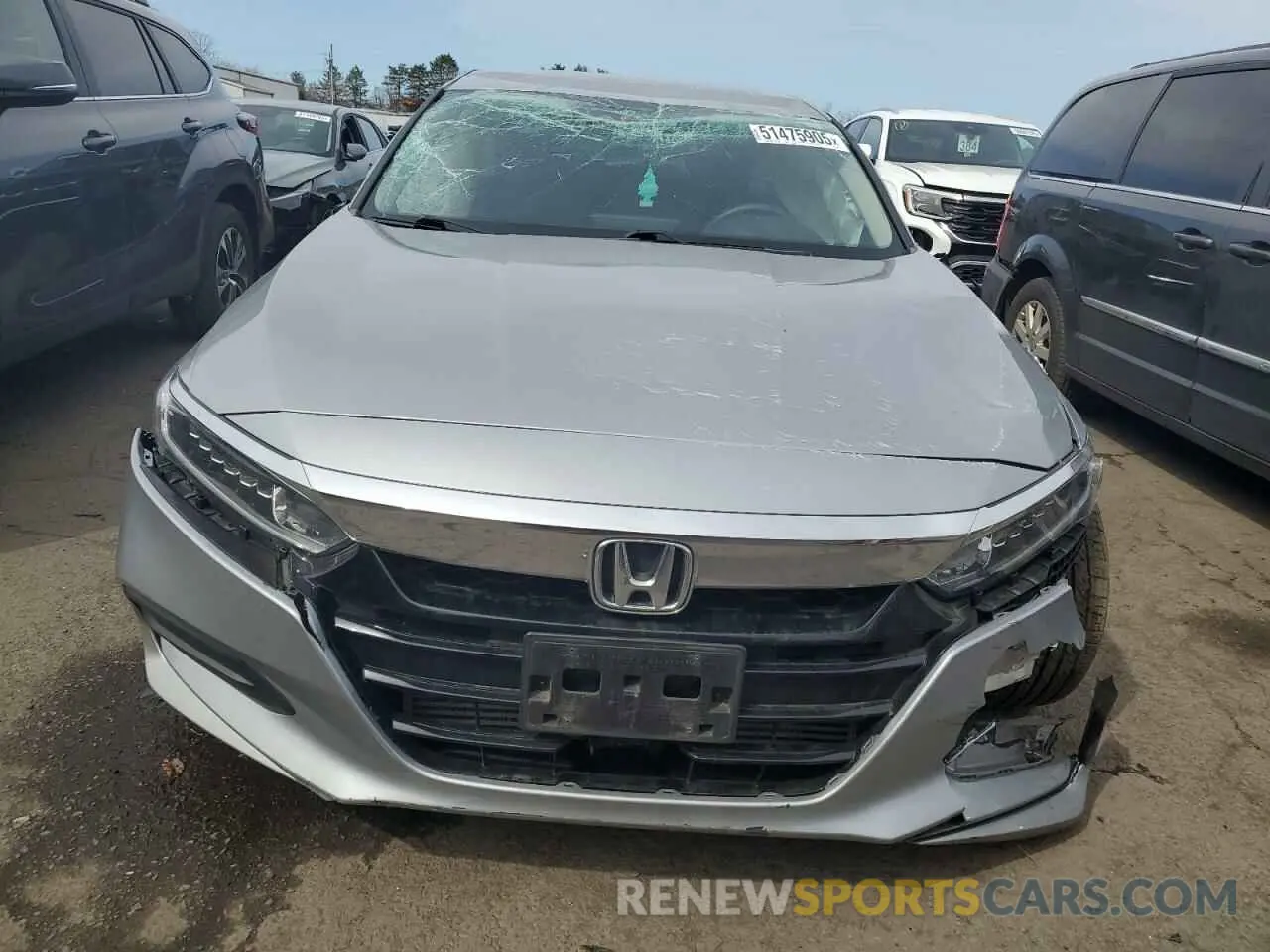 5 fotografías del automóvil dañado 1HGCV1F10KA051632 HONDA ACCORD 2019