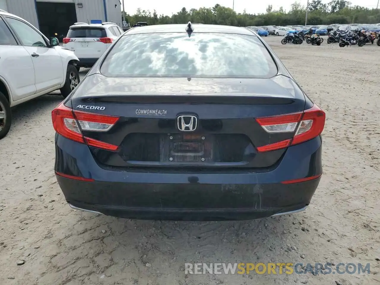 6 fotografías del automóvil dañado 1HGCV1F1XKA141175 HONDA ACCORD 2019