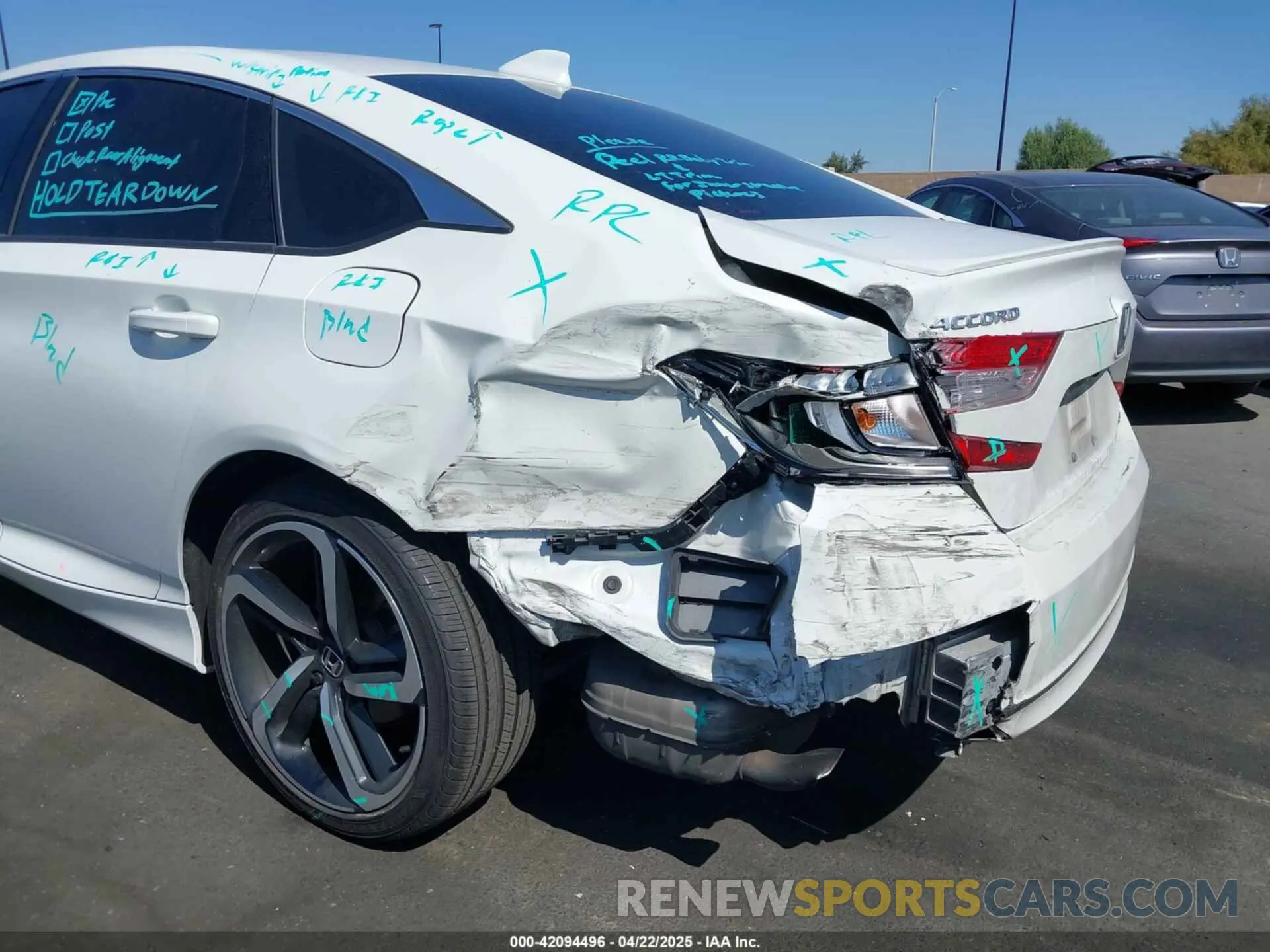6 fotografías del automóvil dañado 1HGCV1F31KA015305 HONDA ACCORD 2019