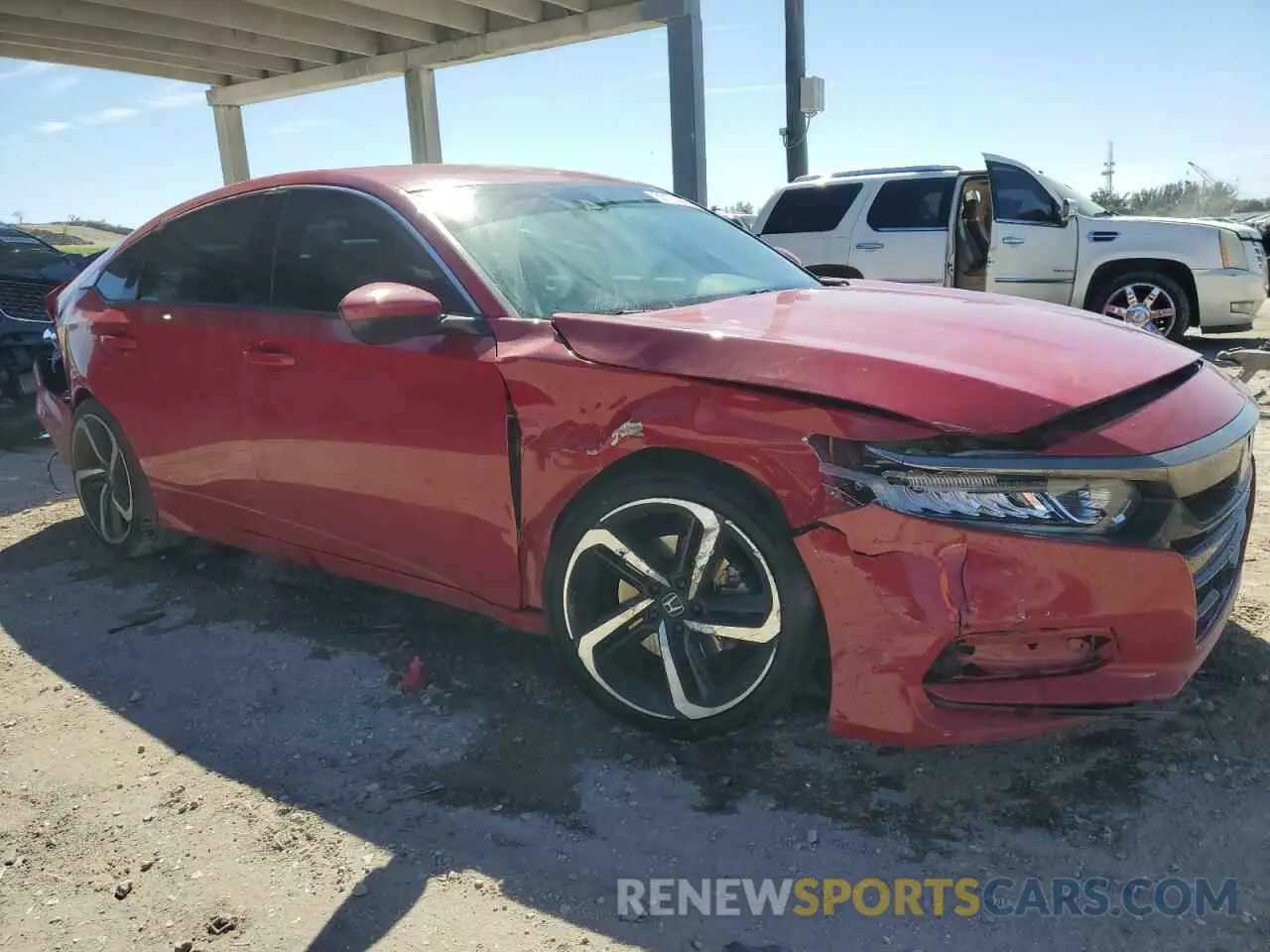 4 fotografías del automóvil dañado 1HGCV1F31KA027017 HONDA ACCORD 2019