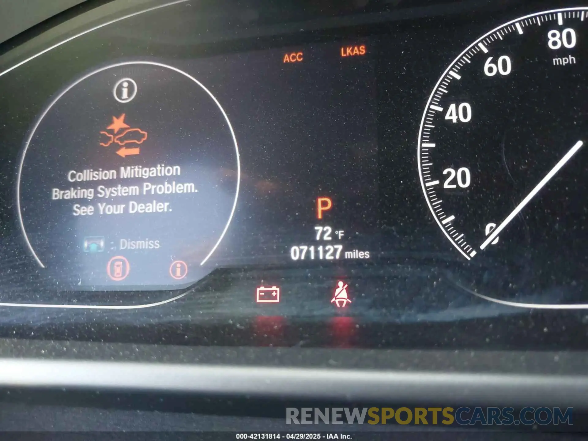 7 fotografías del automóvil dañado 1HGCV1F35KA107033 HONDA ACCORD 2019