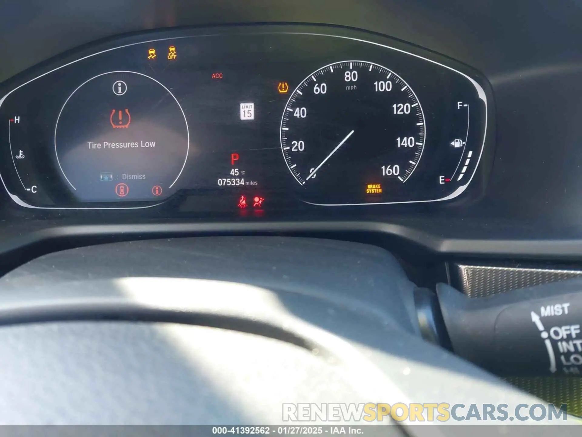 7 fotografías del automóvil dañado 1HGCV1F37KA043402 HONDA ACCORD 2019