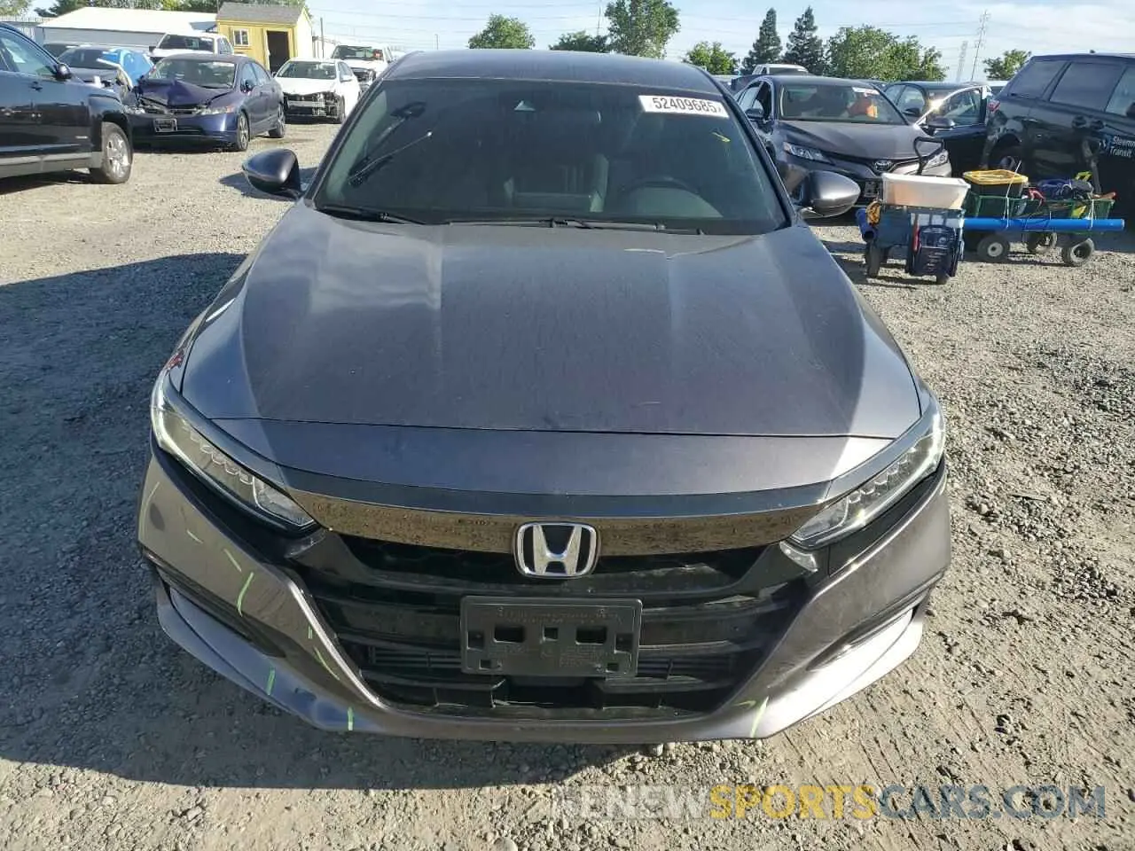 5 fotografías del automóvil dañado 1HGCV1F37KA080563 HONDA ACCORD 2019