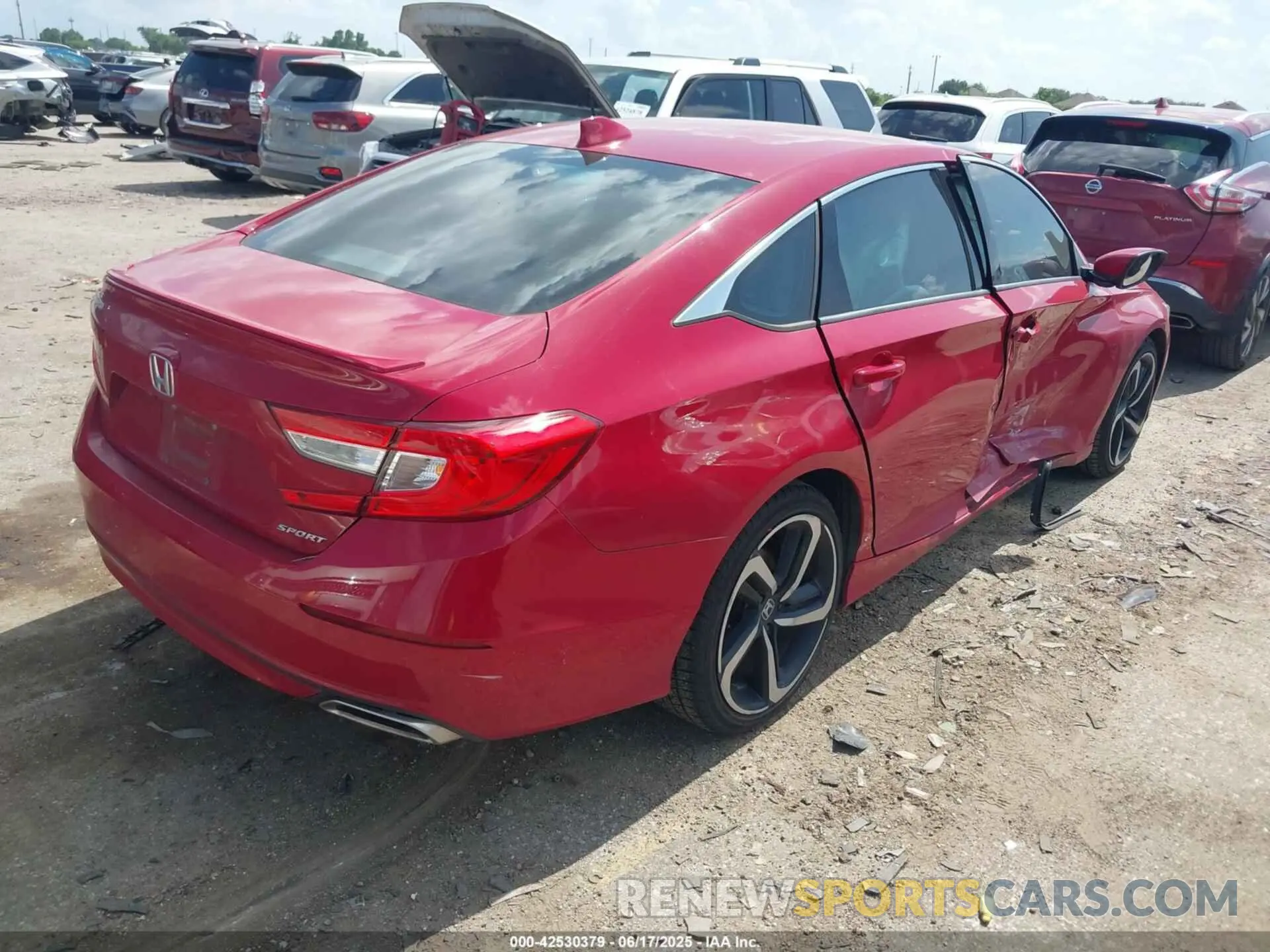 4 fotografías del automóvil dañado 1HGCV1F37KA145136 HONDA ACCORD 2019