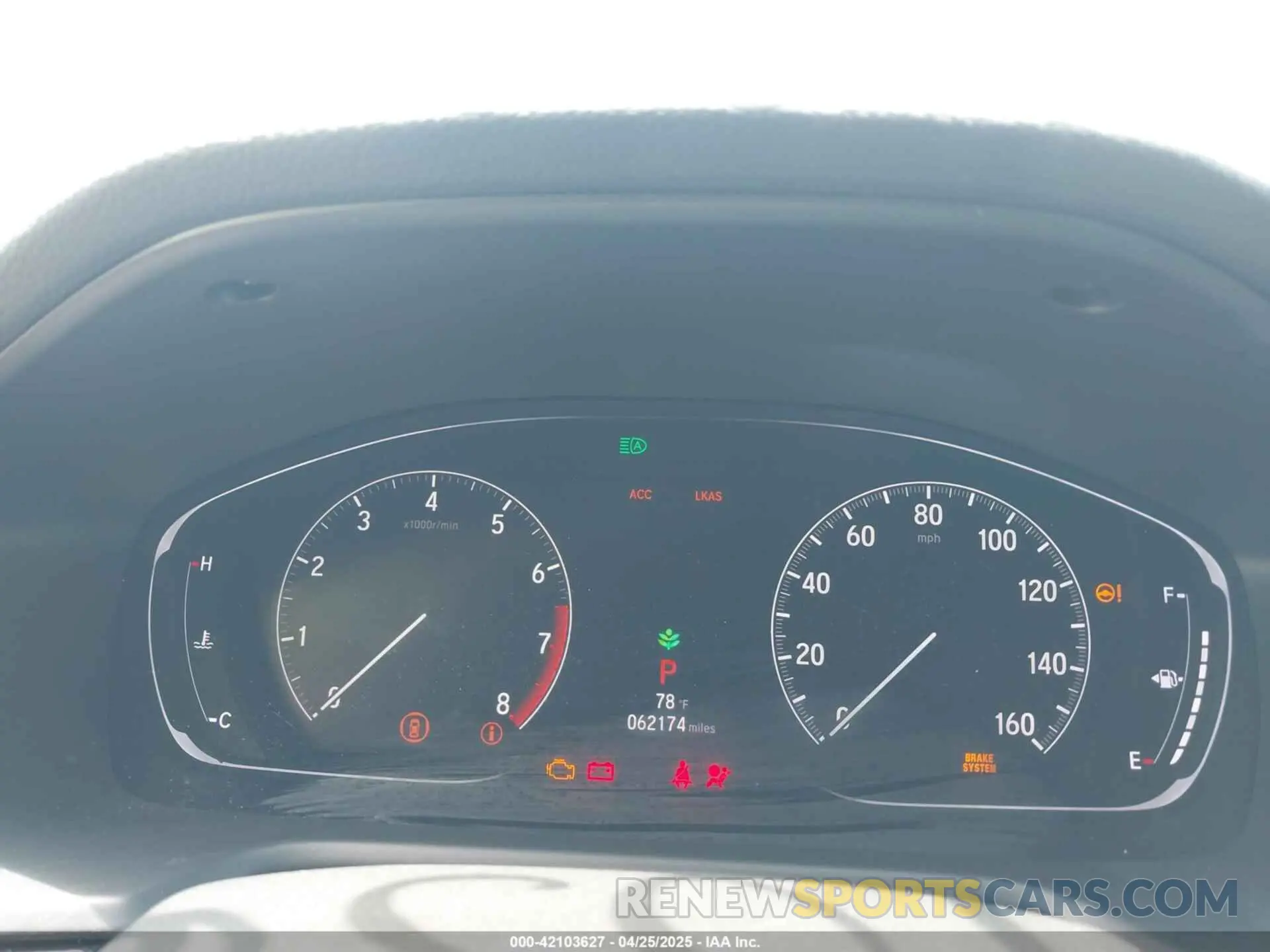 7 fotografías del automóvil dañado 1HGCV1F37KA177648 HONDA ACCORD 2019