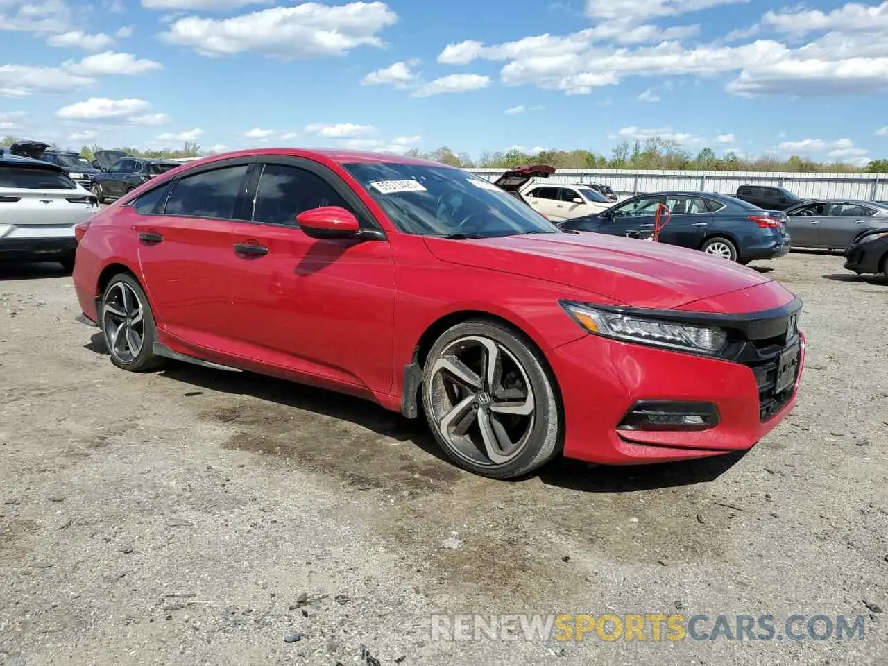4 fotografías del automóvil dañado 1HGCV1F38KA040427 HONDA ACCORD 2019