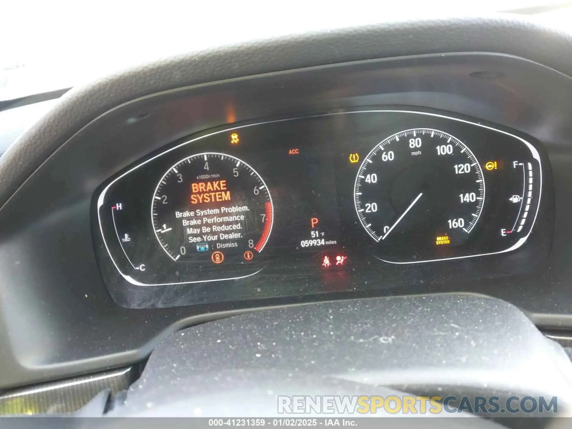 7 fotografías del automóvil dañado 1HGCV1F39KA007131 HONDA ACCORD 2019