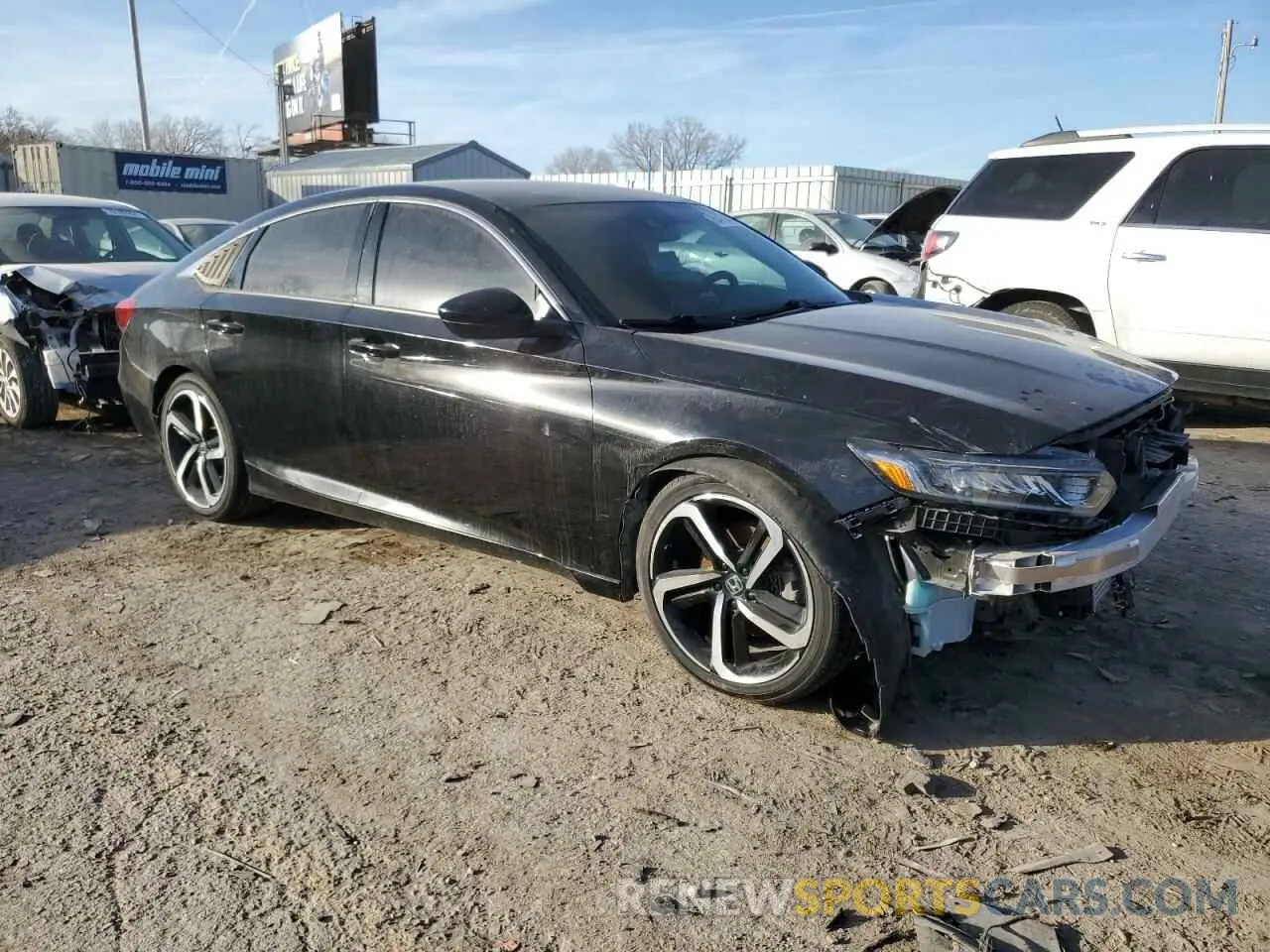 4 fotografías del automóvil dañado 1HGCV1F3XKA010037 HONDA ACCORD 2019