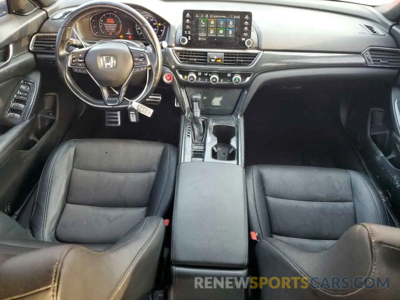 8 fotografías del automóvil dañado 1HGCV1F3XKA032765 HONDA ACCORD 2019