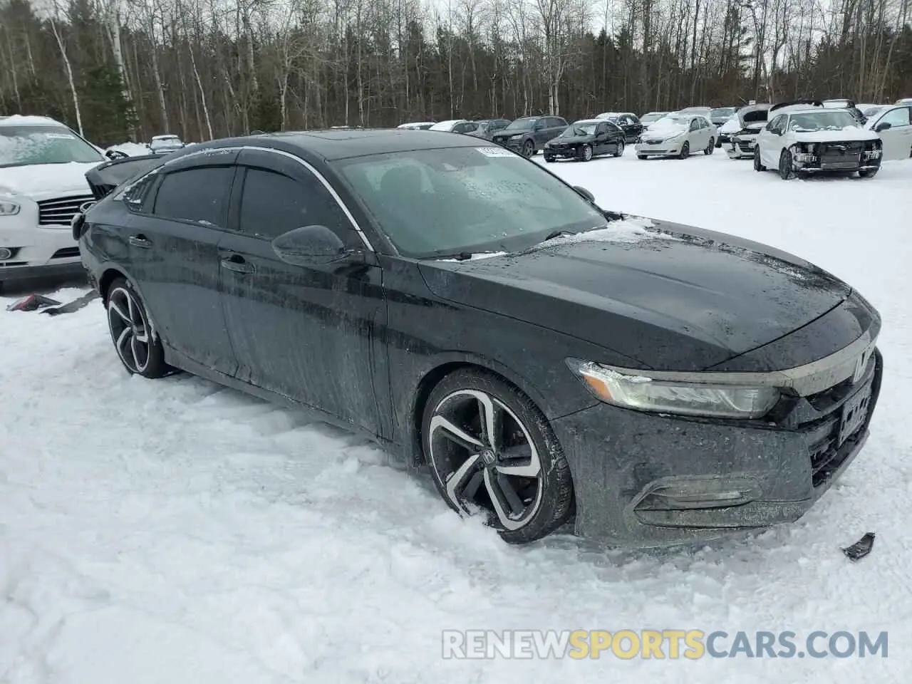 4 fotografías del automóvil dañado 1HGCV1F3XKA801474 HONDA ACCORD 2019