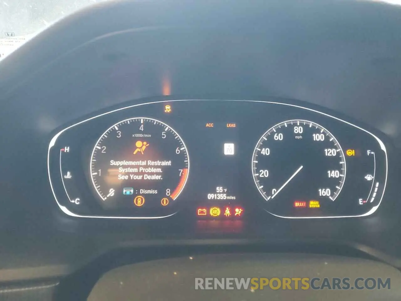 9 fotografías del automóvil dañado 1HGCV2E37KA001562 HONDA ACCORD 2019