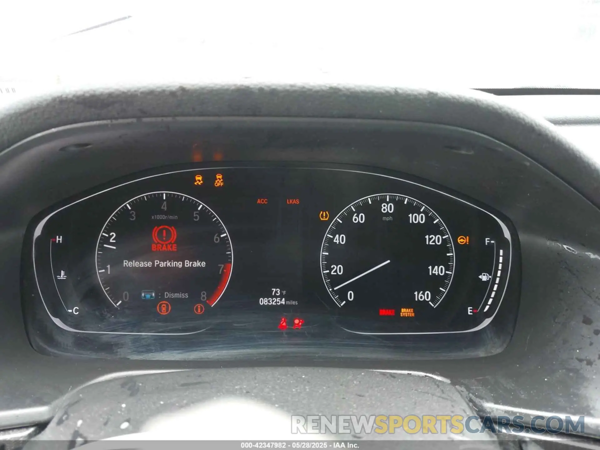 7 fotografías del automóvil dañado 1HGCV2E37KA013730 HONDA ACCORD 2019
