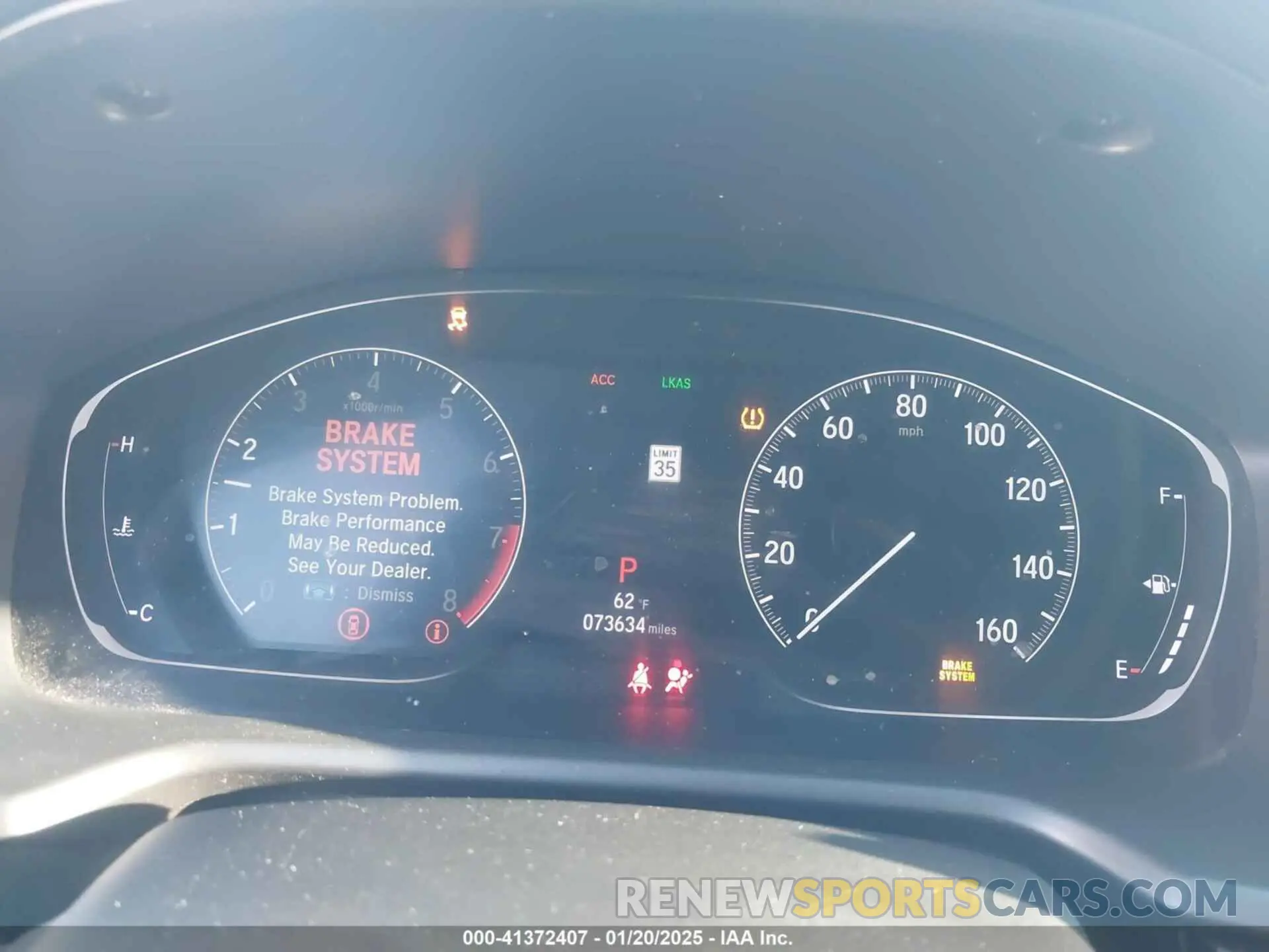 7 fotografías del automóvil dañado 1HGCV2F30KA011039 HONDA ACCORD 2019