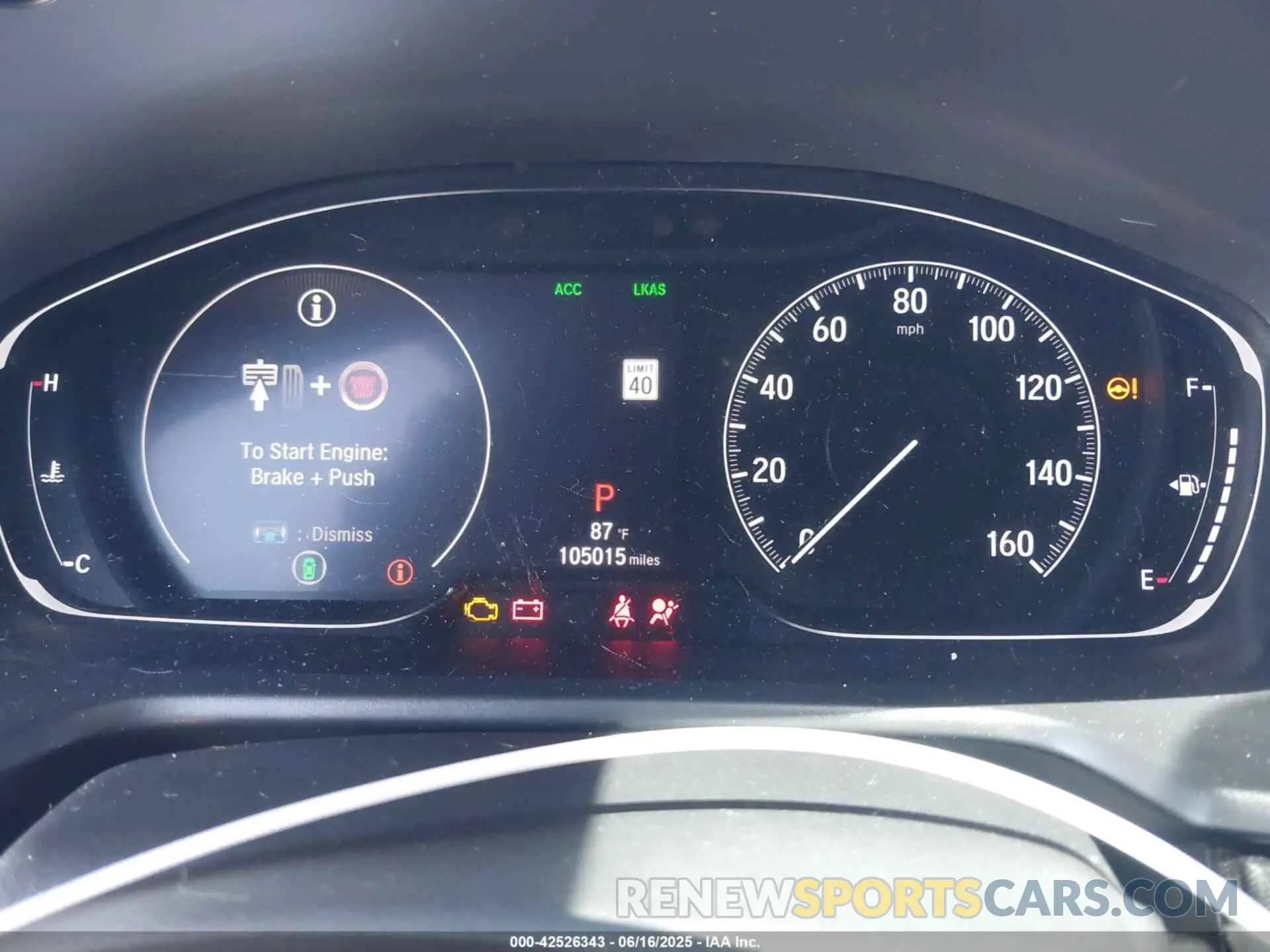 15 fotografías del automóvil dañado 1HGCV2F32KA015416 HONDA ACCORD 2019