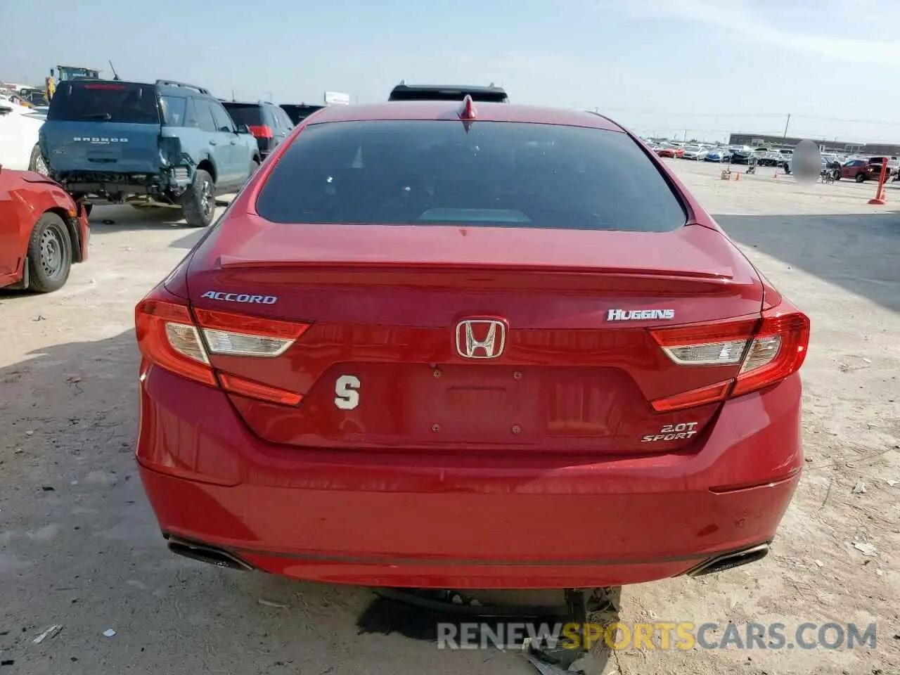 6 fotografías del automóvil dañado 1HGCV2F33KA010208 HONDA ACCORD 2019
