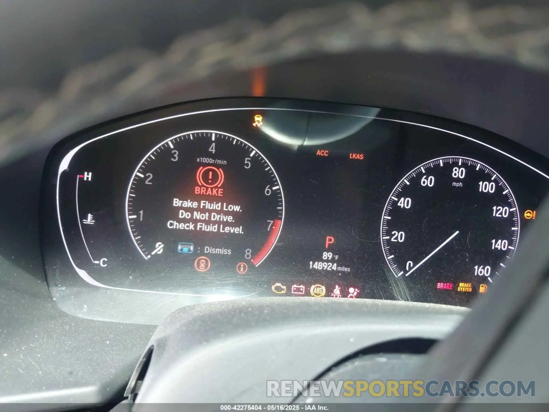 7 fotografías del automóvil dañado 1HGCV2F37KA012673 HONDA ACCORD 2019
