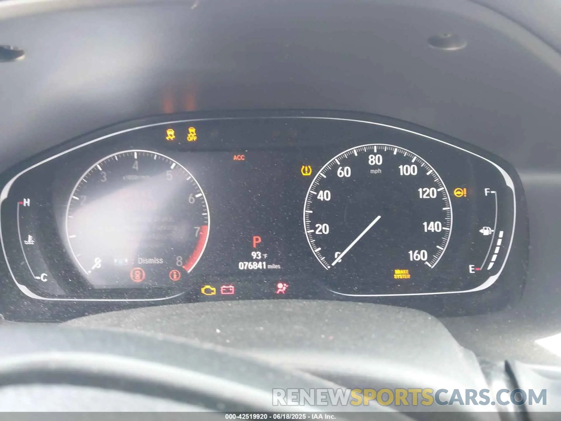 7 fotografías del automóvil dañado 1HGCV2F93KA013002 HONDA ACCORD 2019