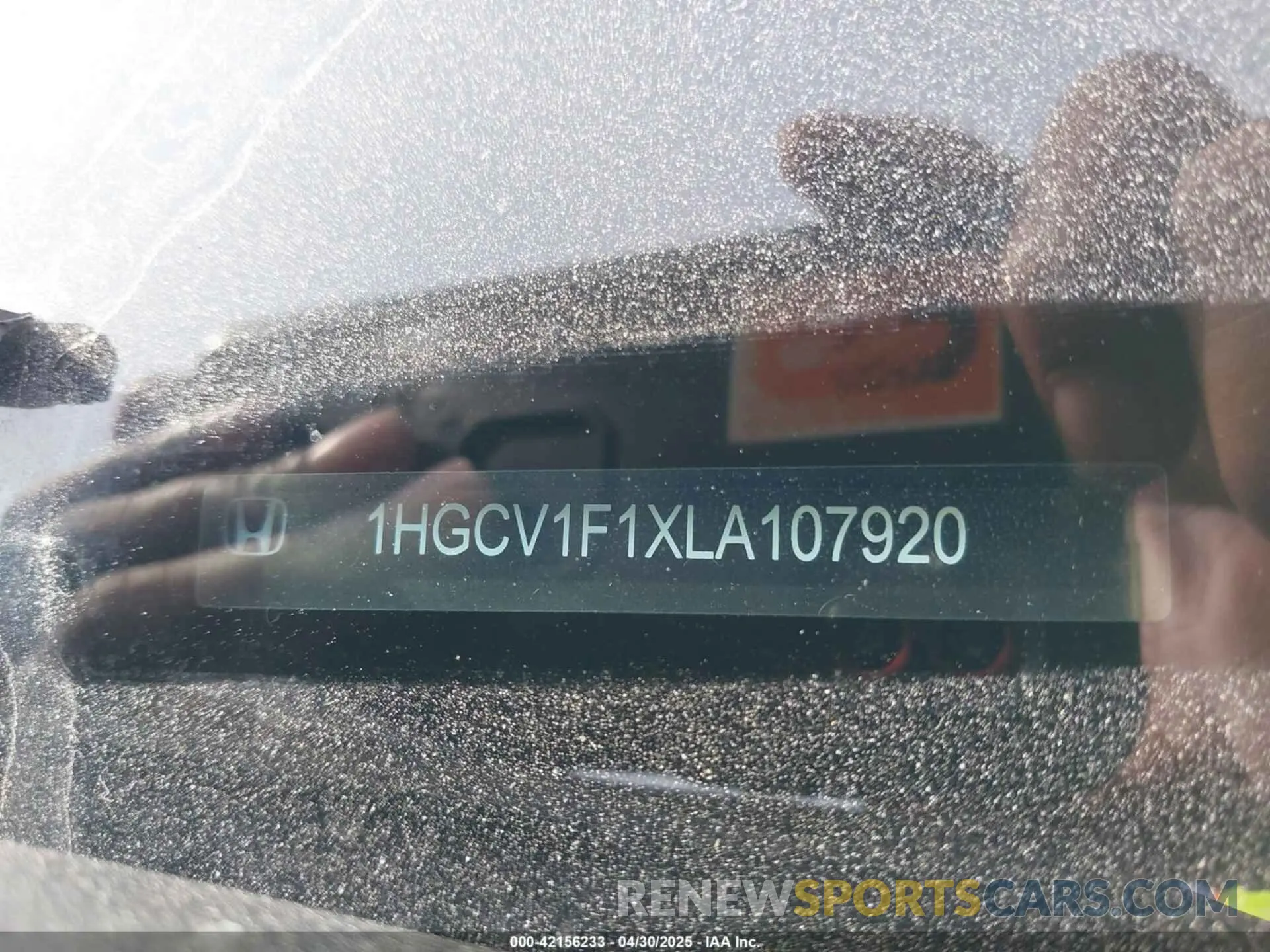 9 fotografías del automóvil dañado 1HGCV1F1XLA107920 HONDA ACCORD 2020