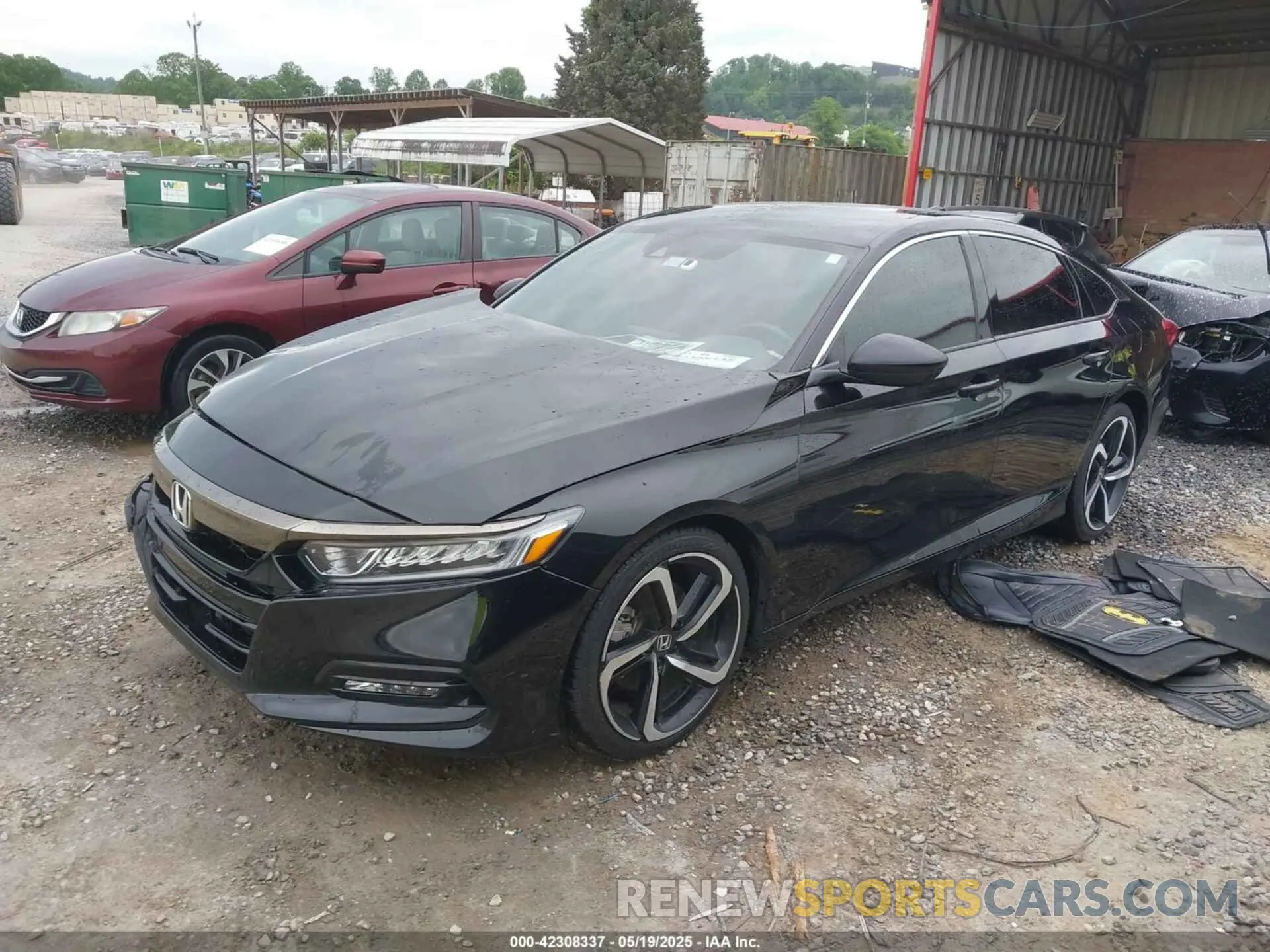 2 fotografías del automóvil dañado 1HGCV1F33LA042023 HONDA ACCORD 2020