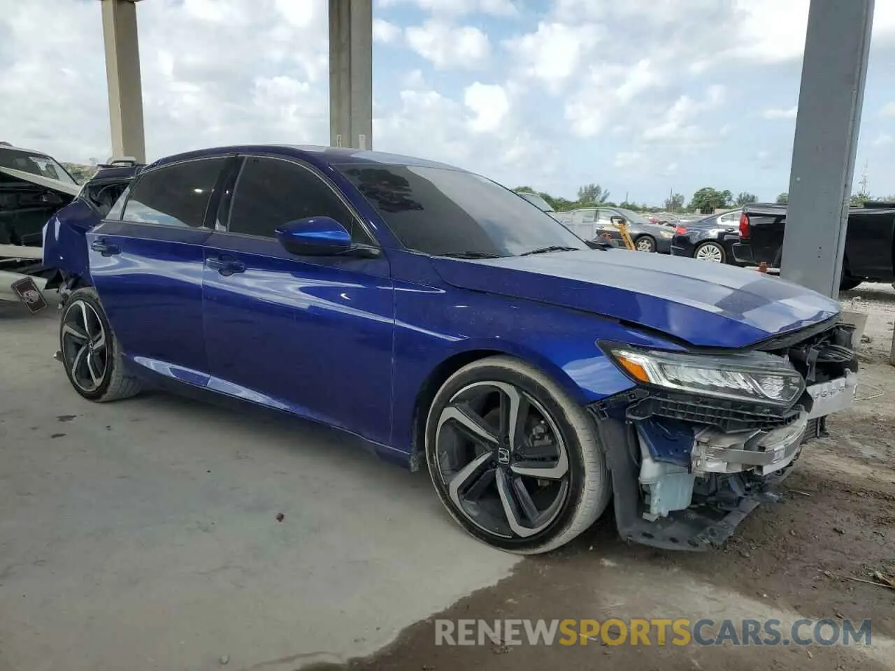 4 fotografías del automóvil dañado 1HGCV1F34LA059218 HONDA ACCORD 2020