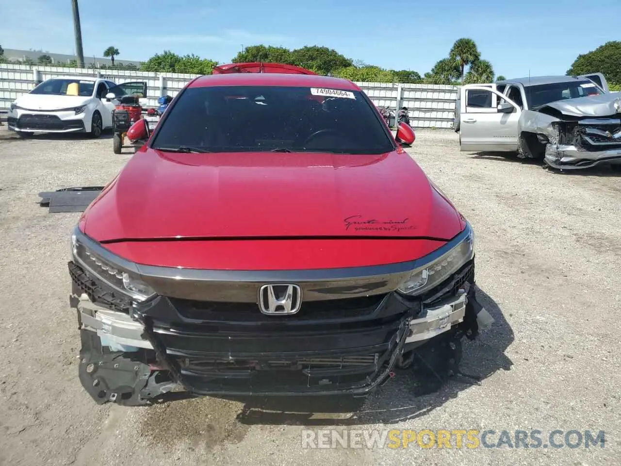 5 fotografías del automóvil dañado 1HGCV1F34LA068534 HONDA ACCORD 2020