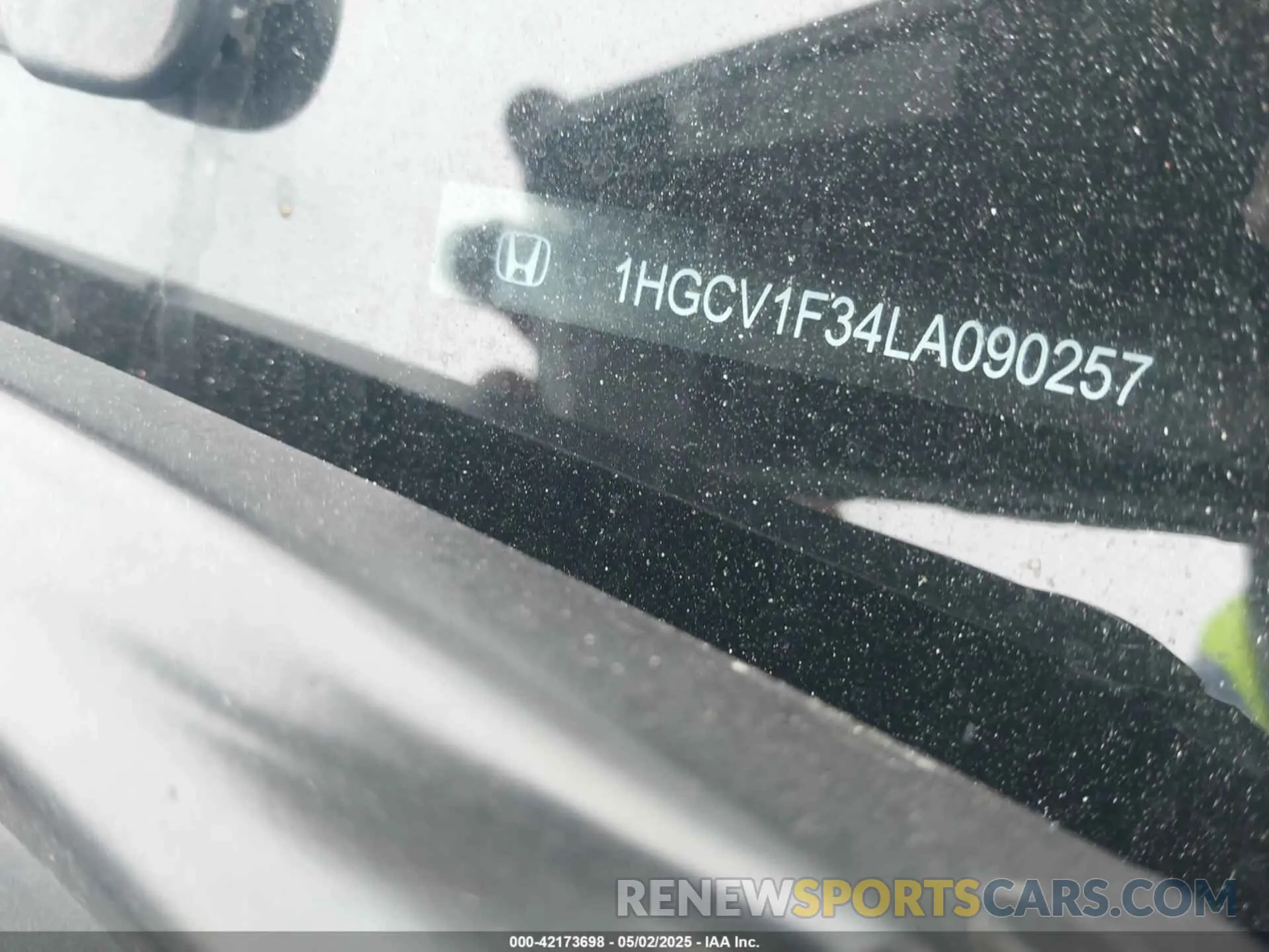 9 fotografías del automóvil dañado 1HGCV1F34LA090257 HONDA ACCORD 2020