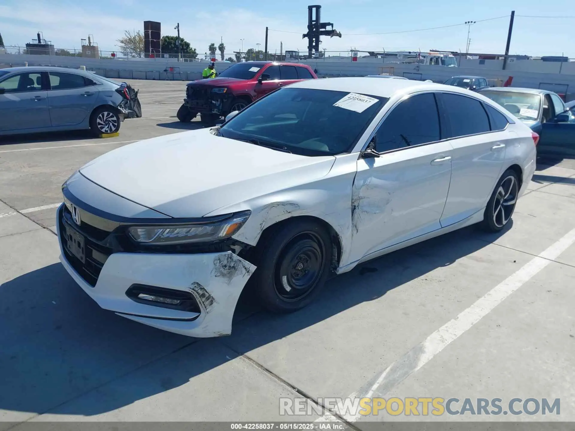 2 fotografías del automóvil dañado 1HGCV1F34LA093191 HONDA ACCORD 2020