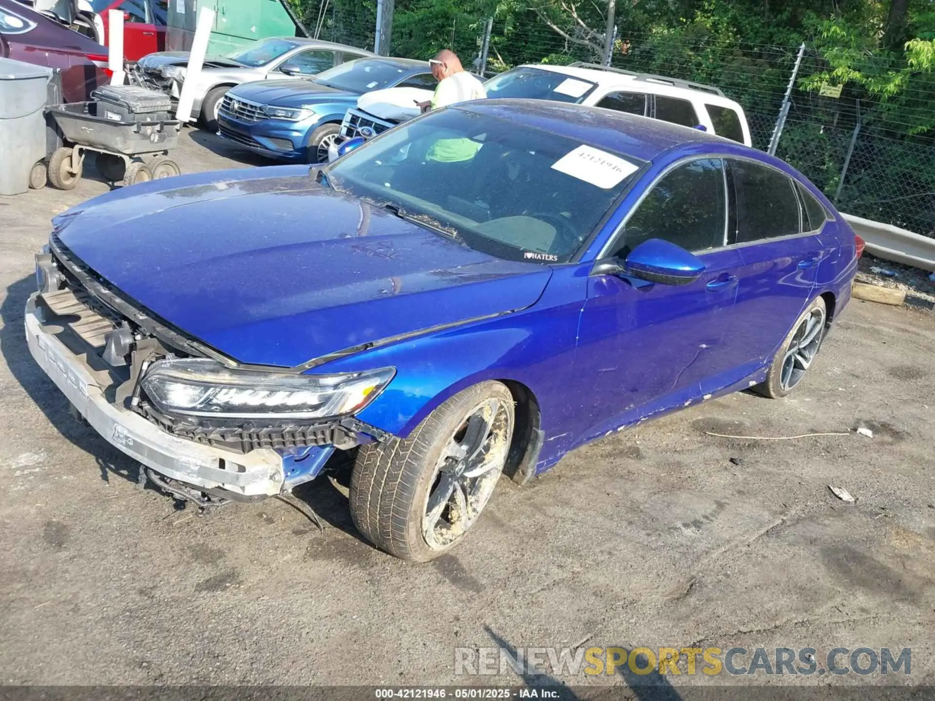 2 fotografías del automóvil dañado 1HGCV1F35LA015048 HONDA ACCORD 2020