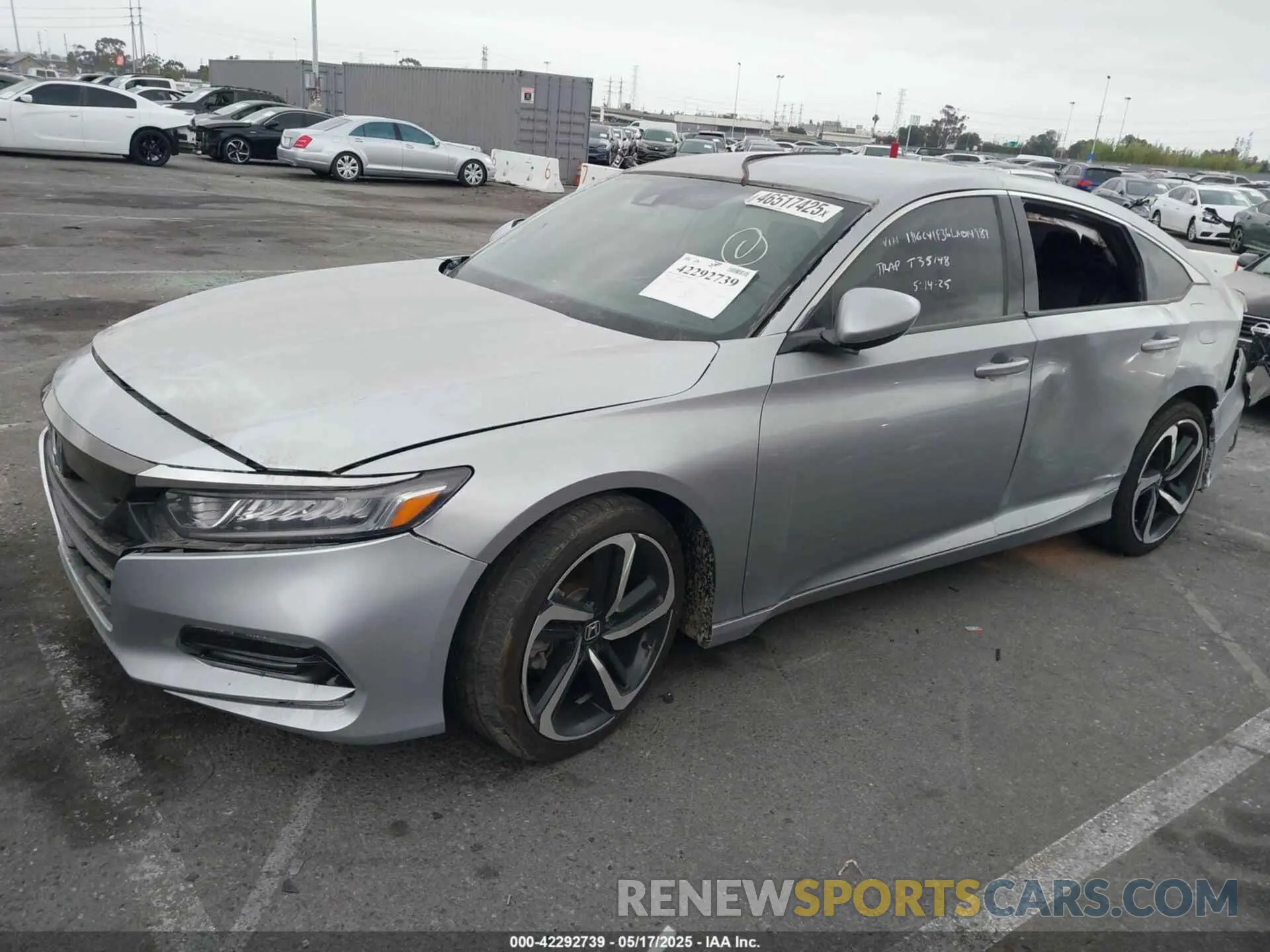 2 fotografías del automóvil dañado 1HGCV1F36LA014989 HONDA ACCORD 2020